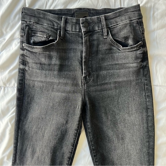 Mother High Waisted Looker Ankle Fray jeans Night Hawk 26 - Picture 3 of 15